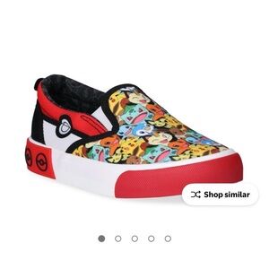 Pokemon Kids Sneakers with Red and Black Accents